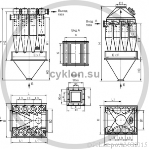 Циклон ЦН 15-500-8СП